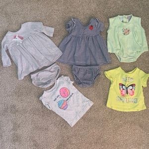 3 month baby girl clothes, tops, dresses